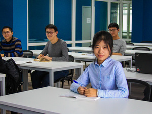 The opening of new classrooms for students 