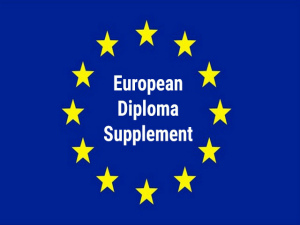 Registration of the European Diploma Supplement in English for students and graduates of MAI