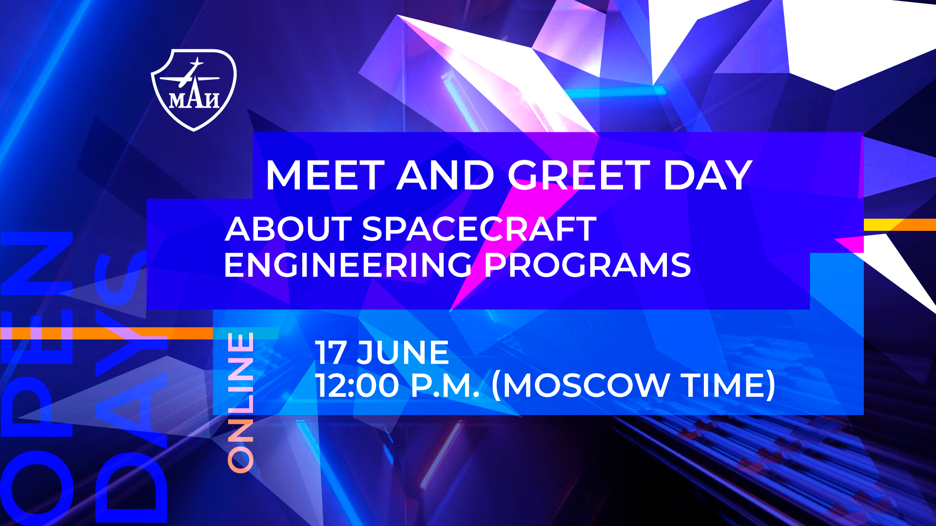 MAI Meet and Greet Day about Spacecraft Engineering programs
